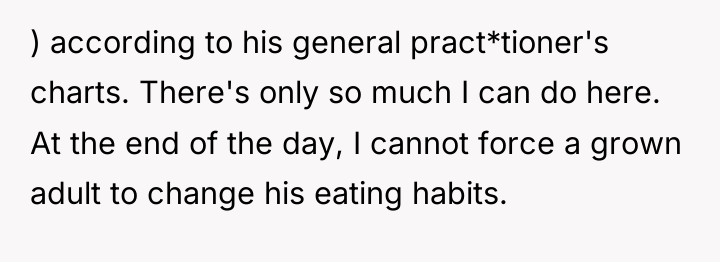 ) according to his general pract*tioner's charts. There's only so...