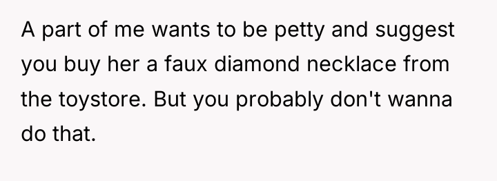 A part of me wants to be petty and suggest...