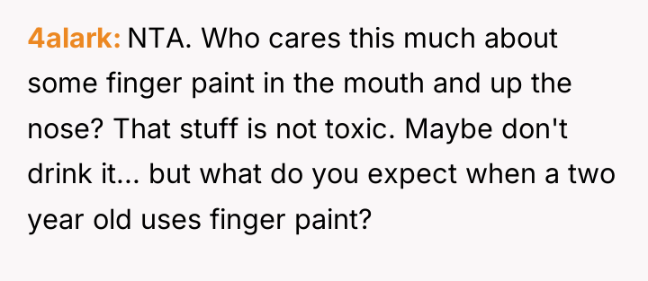 4alark NTA. Who cares this much about some finger paint...