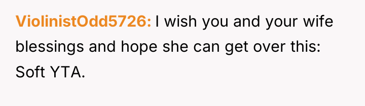 ViolinistOdd5726 I wish you and your wife blessings and hope...