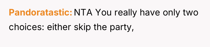 Pandoratastic NTA You really have only two choices: either skip...