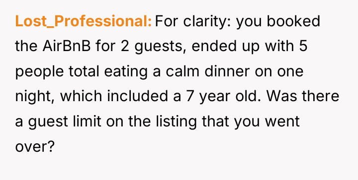 Lost_Professional For clarity: you booked the AirBnB for 2 guests,...